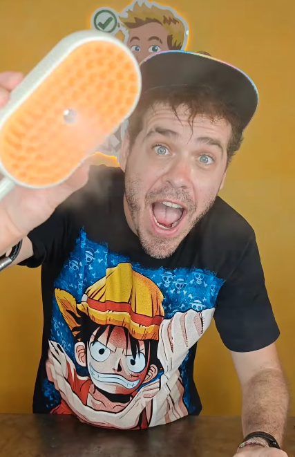 Cepillo Para Mascotas A Vapor Recargable